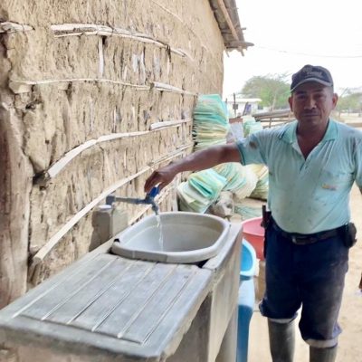 Fairtrade Premium-funded water access project in Peru providing community water infrastructure